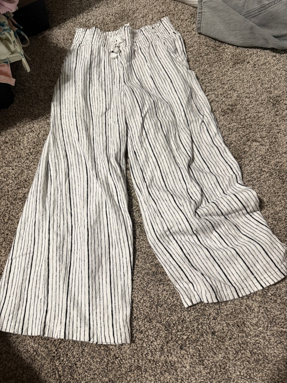 Haute Hippie White and Black Striped Kids Top